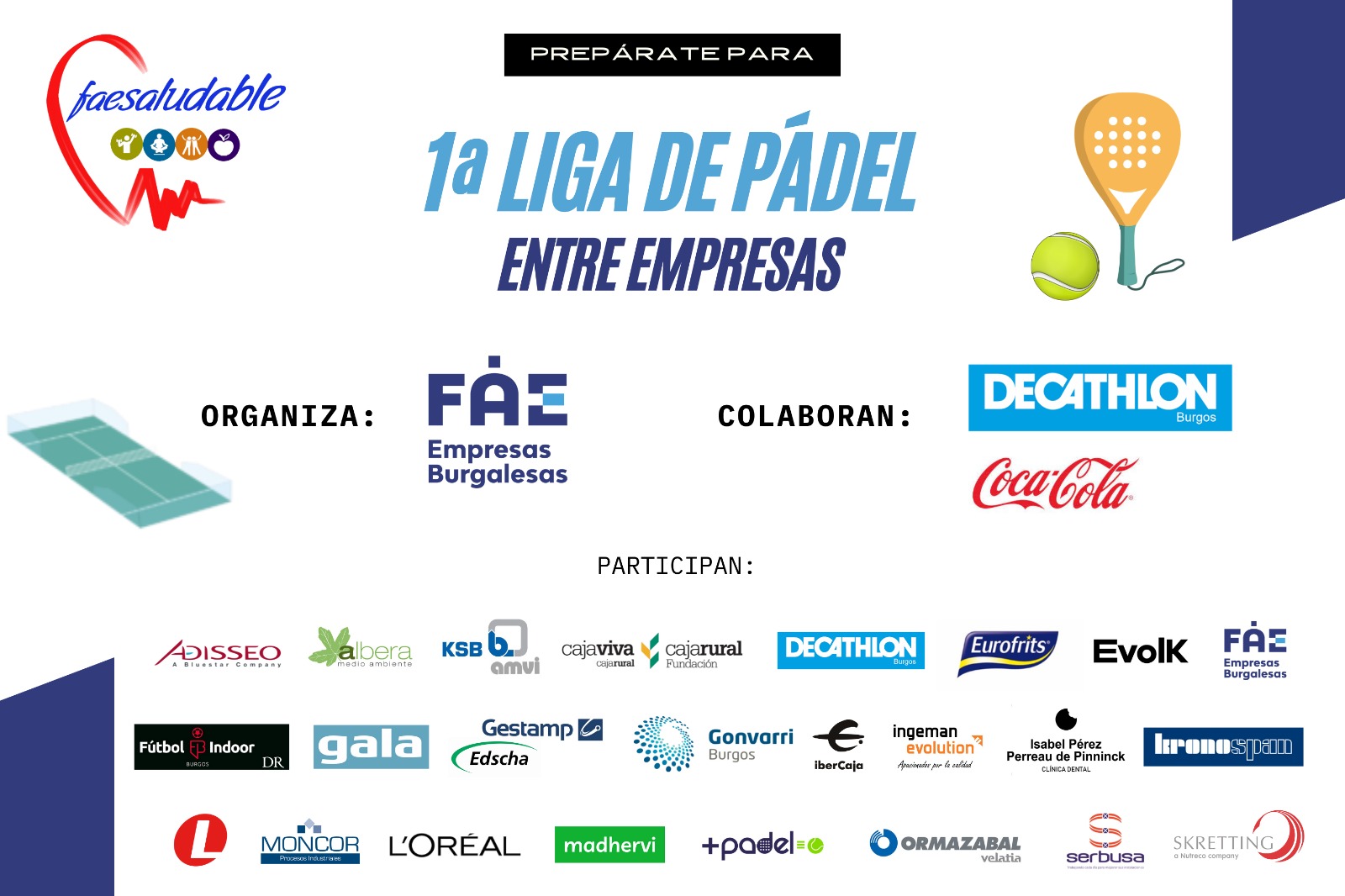 PREPARATE PARA LA 1ª LIGA DE PADEL ENTRE EMPRESAS